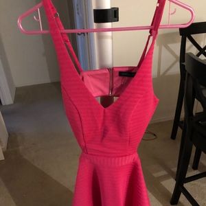Off Pink Cut Out Dress